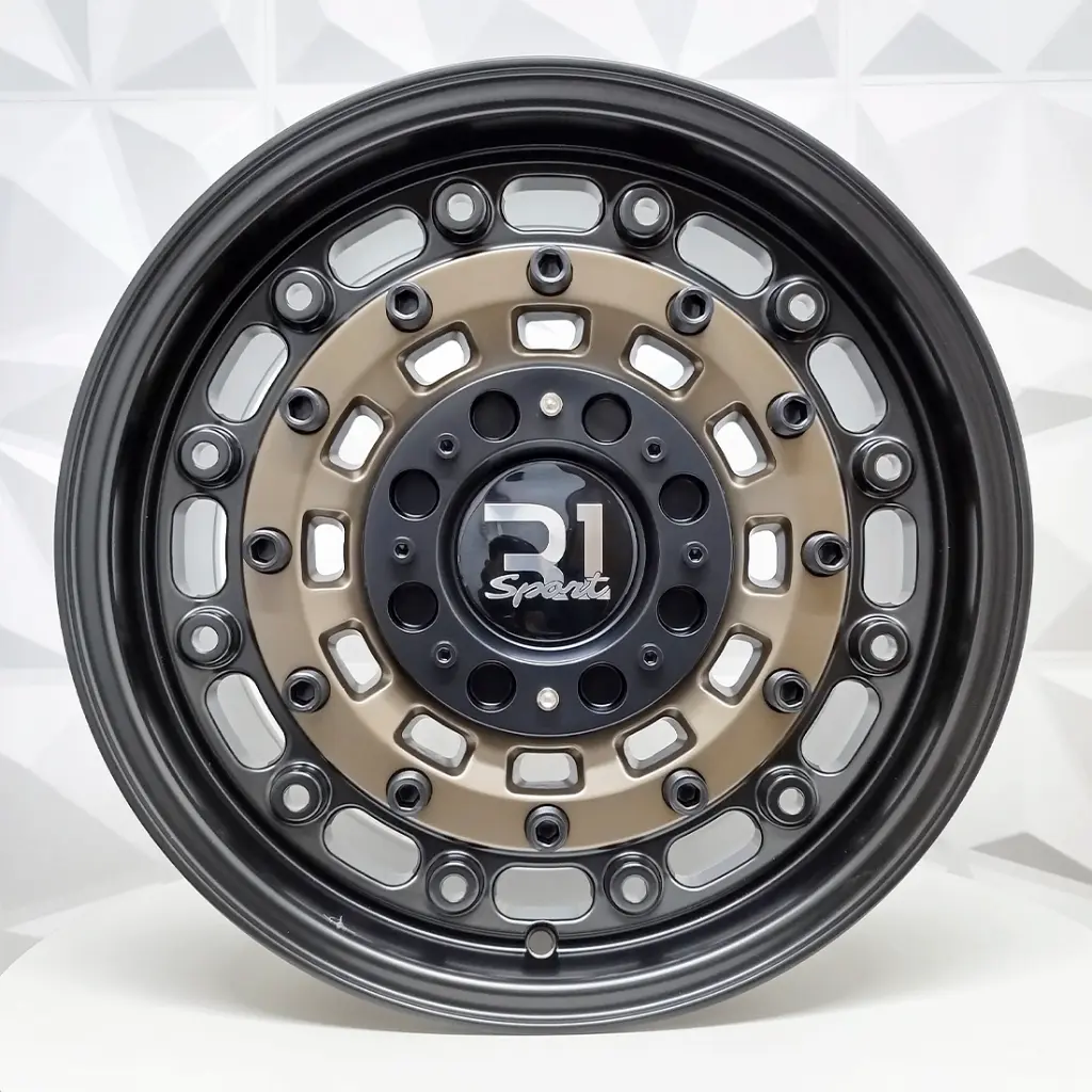 "RIN 17X9 6-139.7 R1 SPORT RGW8879 MATTE BRONZE + BLACK LIP POLISH ET0 CB110" 
