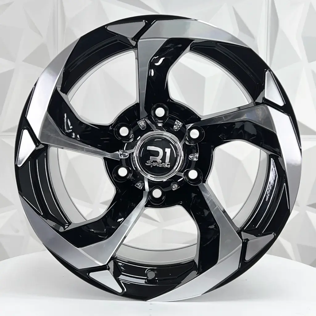 RIN 15X10 6-139.7 R1 SPORT 5669 BLACK MACHINE FACE ET-44 CB110.5 