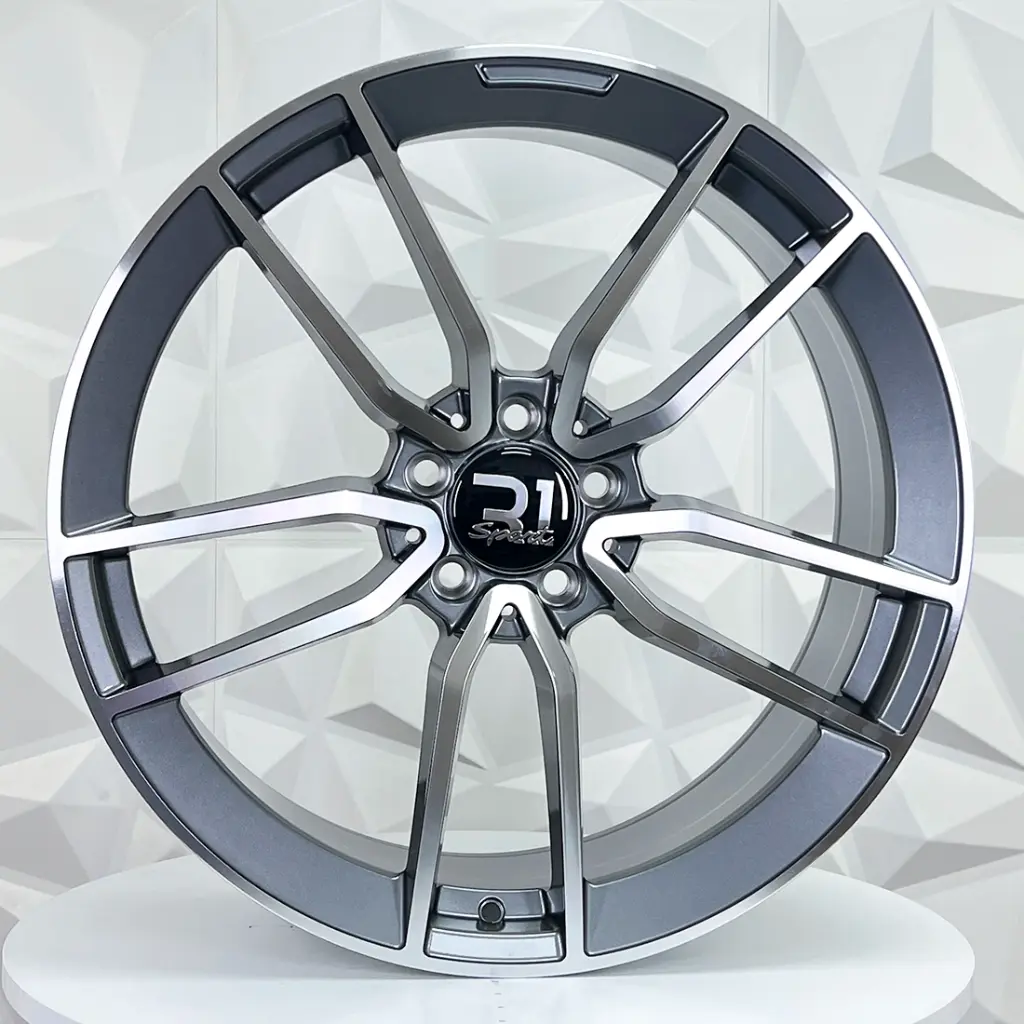 RIN 20X9.5 5-112 R1 SPORT A371R GUNMETAL MACHINED FACE ET47 CB66.6