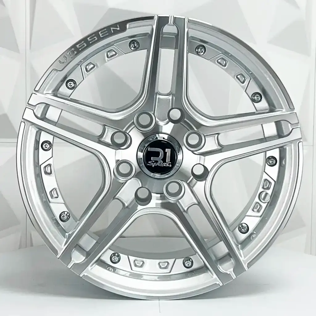 RIN 14X6 4-100/114.3 R1 SPORT 1134 SILVER MACHINE FACE ET30 CB73.1