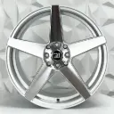 RIN 17X8 4-100/114.3 R1 SPORT DX427 SILVER MACHINE FACE ET35 CB73.1