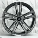RIN 17X7 4-100 R1 SPORT QC2001 HYPER BLACK ET35 CB73.1