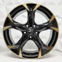 RIN 17X7 5-112 R1 SPORT 5228 BLACK MACHINE FACE+BRONCE ET40 CB73.1