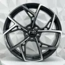 RIN 19X8.5 5-112 R1 SPORT YF5688 GUNMETAL MACHINE FACE ET42 CB66.6