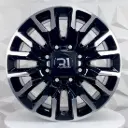 RIN 20X8.5 8-180 R1 SPORT FF7053 BLACK MACHINE FACE ET44 CB124.1