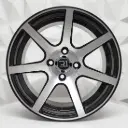RIN 13X7 4-100 R1 SPORT 6093 BLACK MACHINE FACE ET0 CB73.1