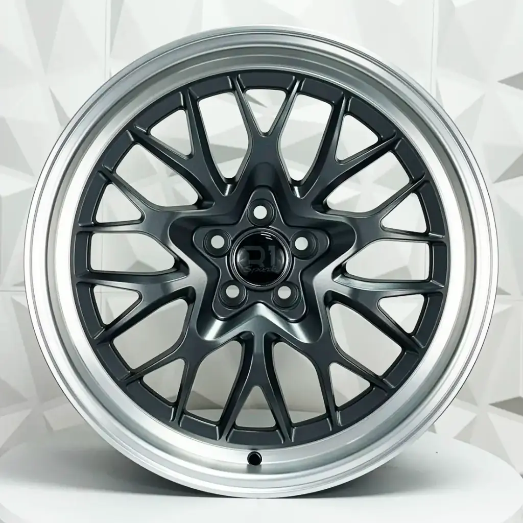 RIN 20X10 5-114.3 R1 SPORT R009 MATTE GUNMETAL MACHINE LIP ET25 CB73.1