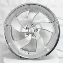 RIN 22X9 5-139.7 R1 SPORT 5211L SILVER MILLING MACHINE LIP ET0 CB87.1